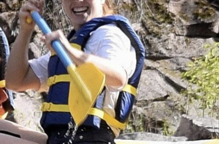 person enjoying rafting in dutch john resort